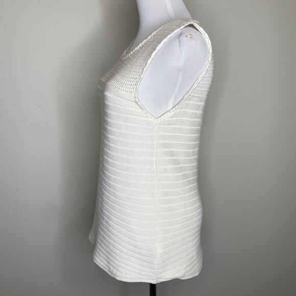 Bob Timberlake Cream Shell Sweater Sz Medium - Picture 3 of 8